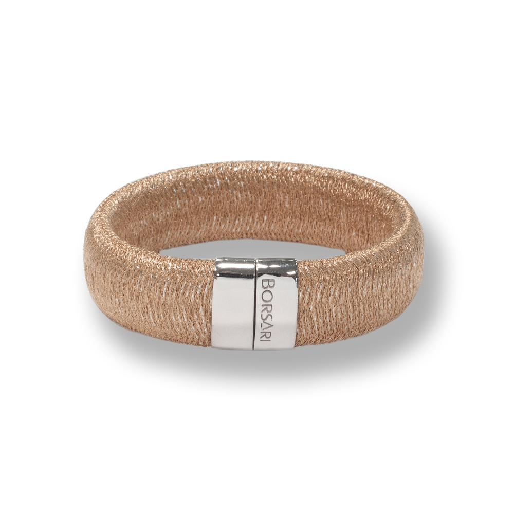 Bracciale Borsari Gioielli in filato metallico ed argento 925%