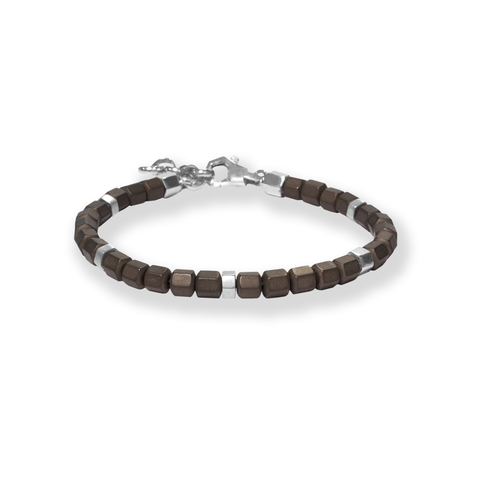 Bracciale Borsari Gioielli con elementi in argento 925% ed ematite