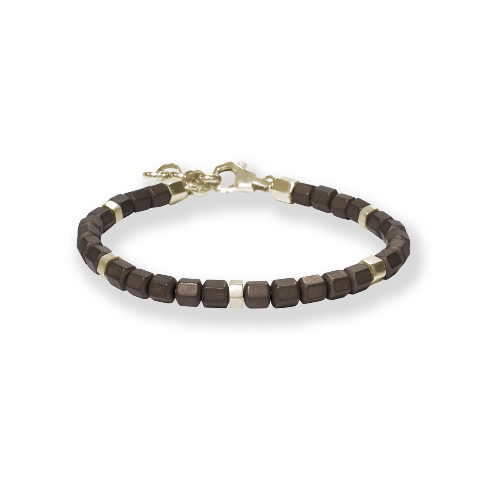 Bracciale Borsari Gioielli con elementi in argento 925% ed ematite