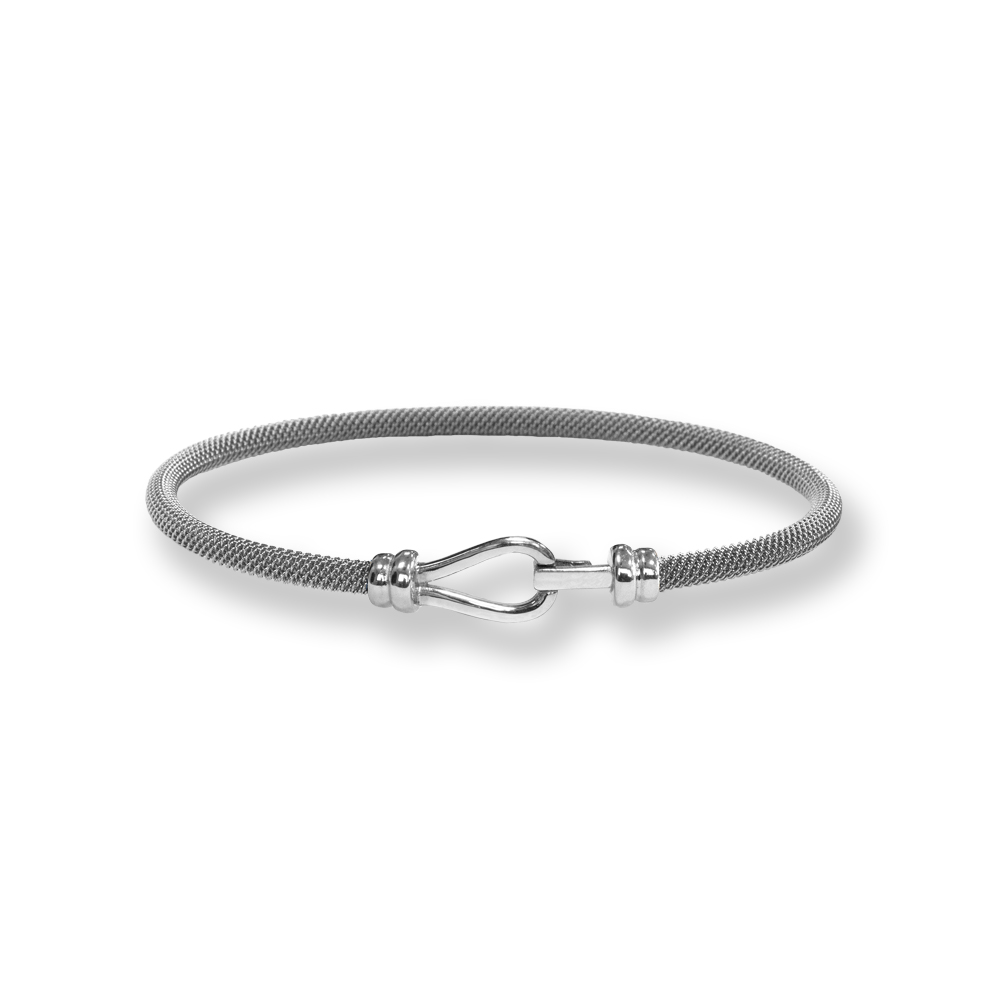 Bracciale Borsari Gioielli in acciaio e chiusura in argento 925%