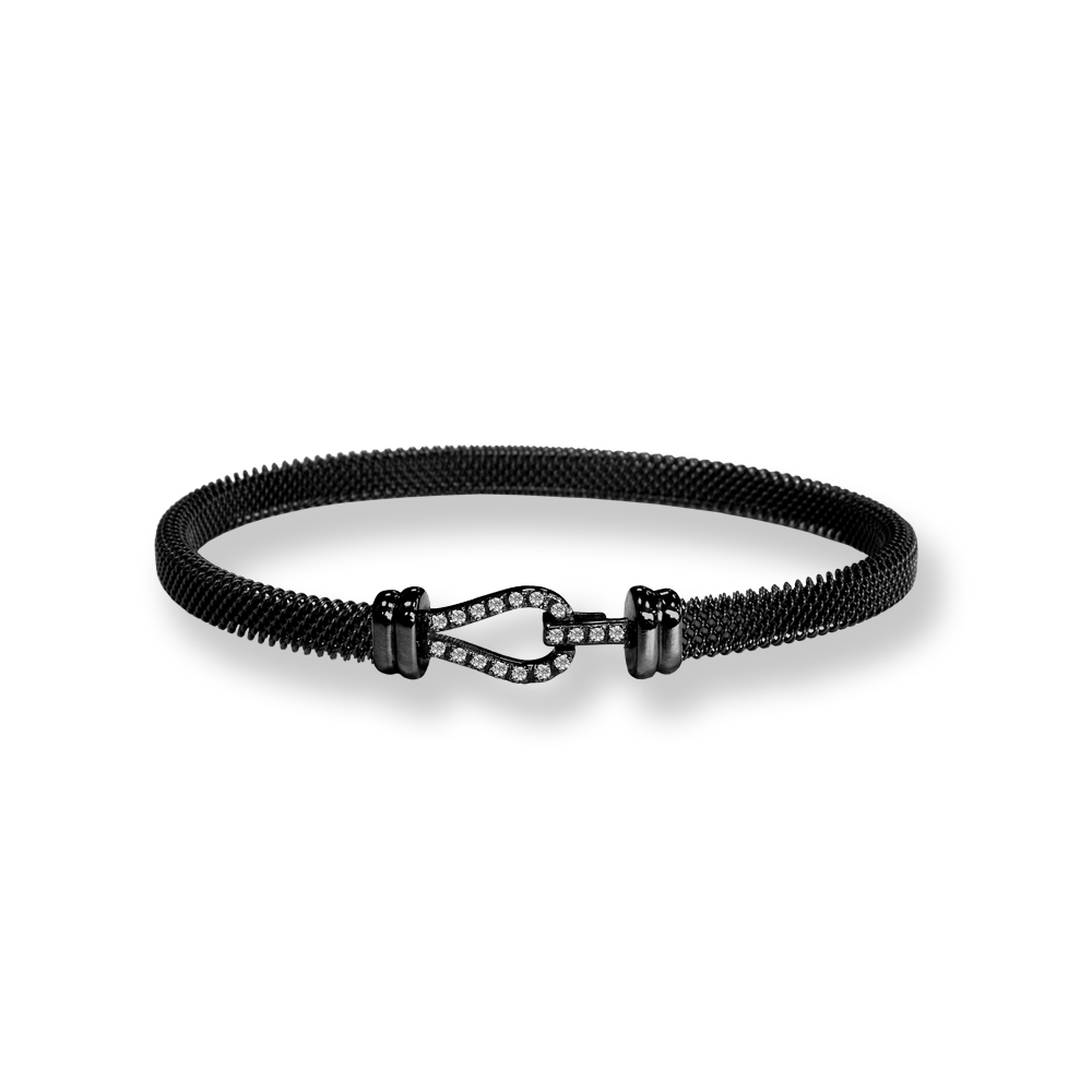 Bracciale Borsari Gioielli in acciaio e chiusura in argento 925%