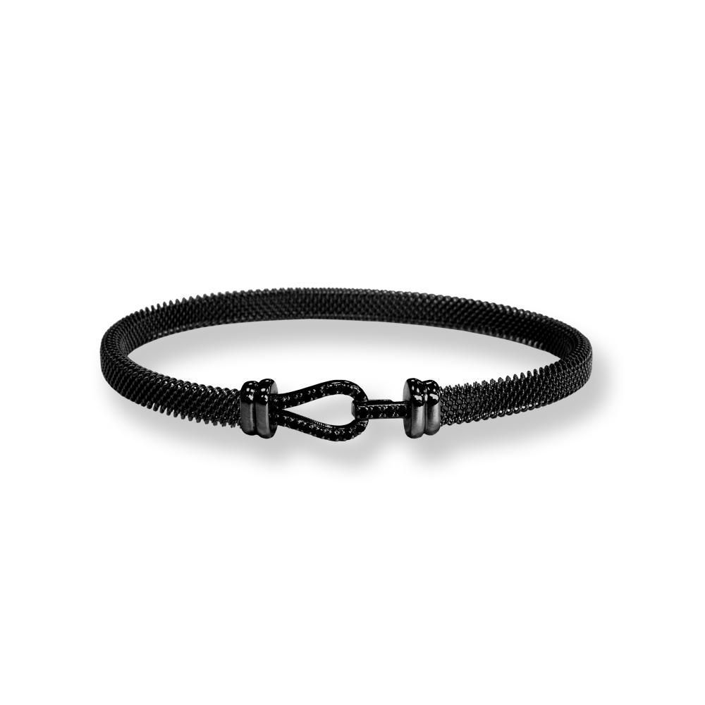 Bracciale Borsari Gioielli in acciaio e chiusura in argento 925%