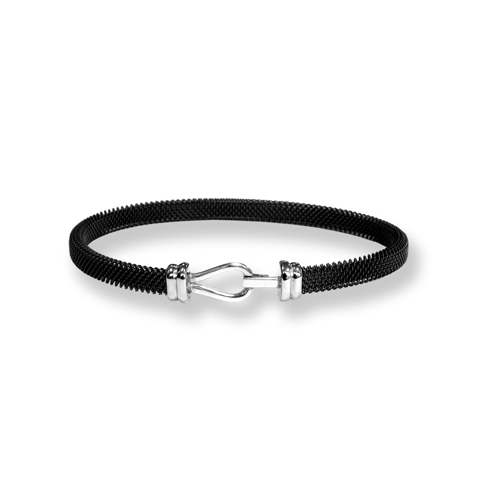 Bracciale Borsari Gioielli in acciaio e chiusura in argento 925%