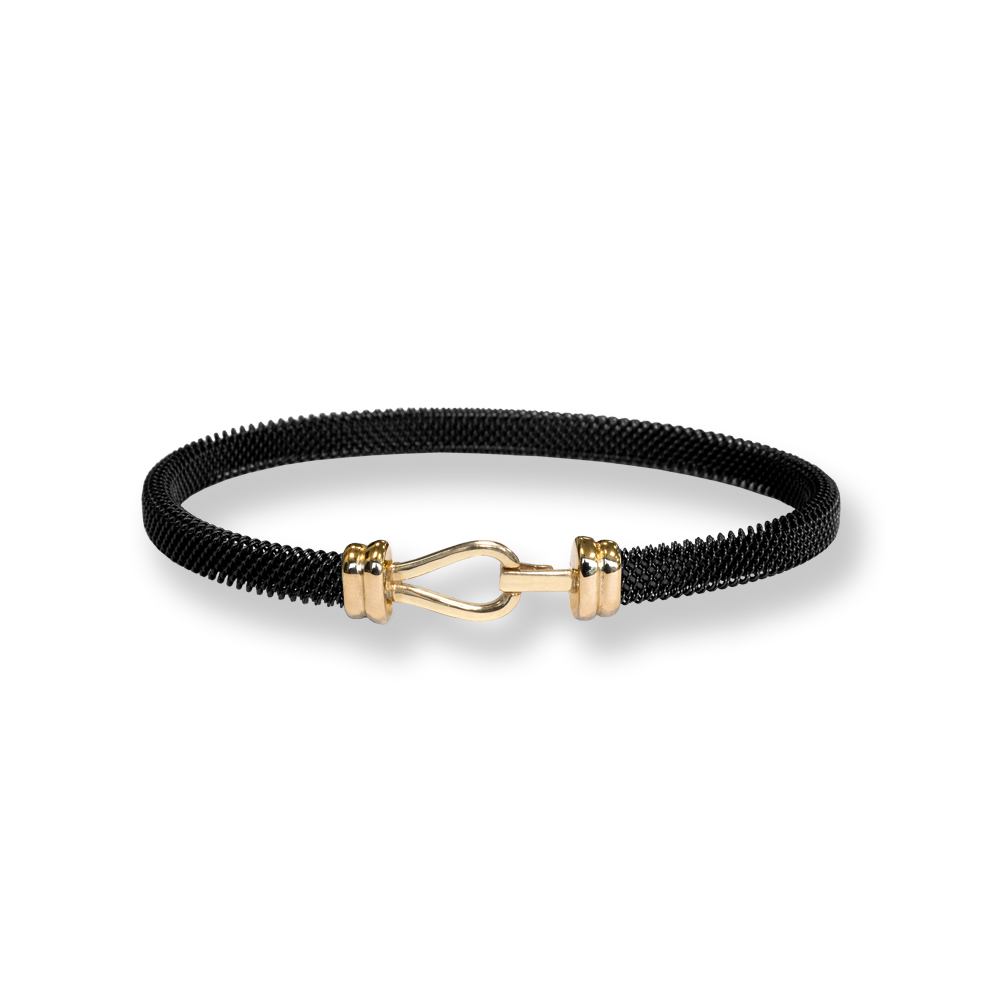 Bracciale Borsari Gioielli in acciaio e chiusura in argento 925%