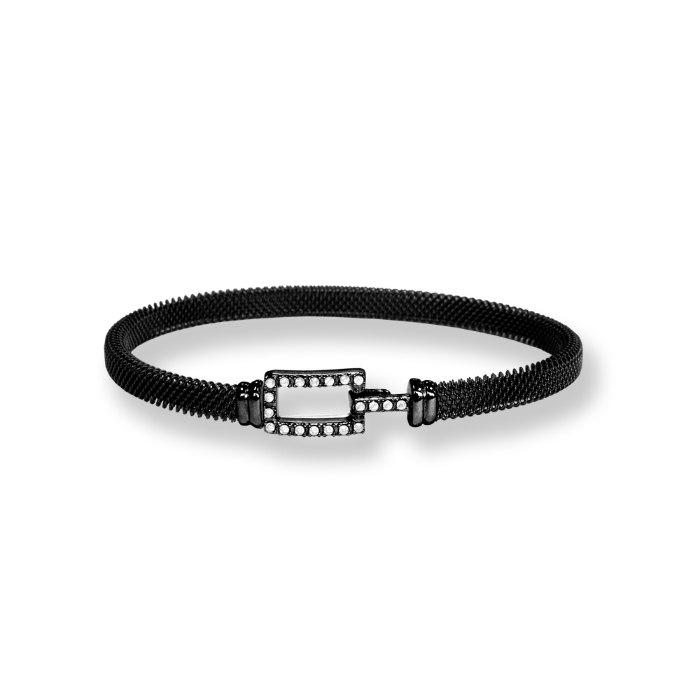 Bracciale Borsari Gioielli in acciaio e chiusura in argento 925%