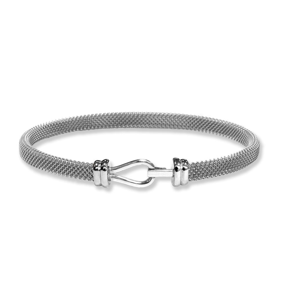 Bracciale Borsari Gioielli in acciaio e chiusura in oro 18KT