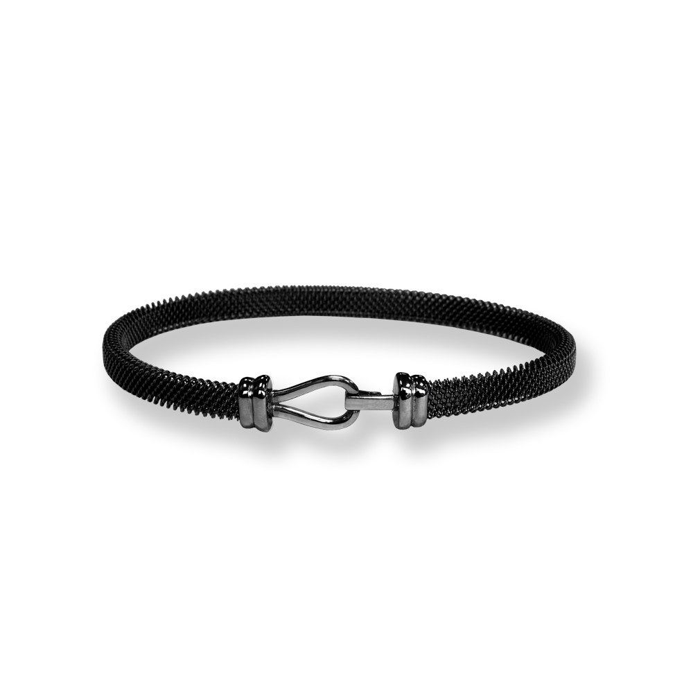 Bracciale Borsari Gioielli in acciaio e chiusura in oro 18KT