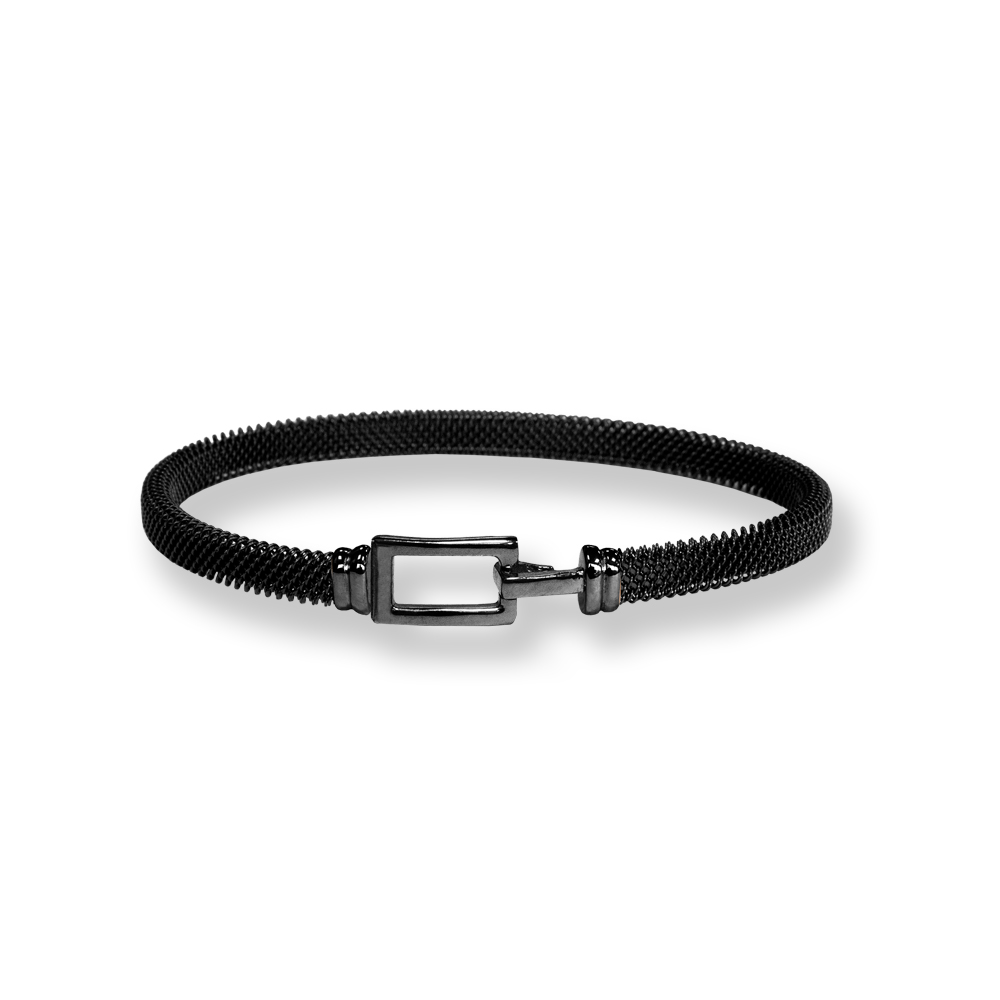 Bracciale Borsari Gioielli in acciaio e chiusura in oro 18KT