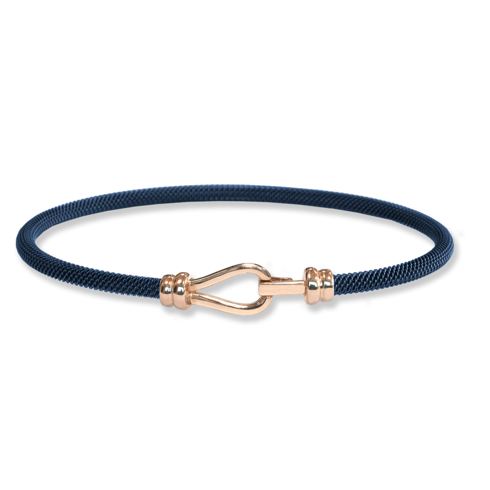 Bracciale Borsari Gioielli in acciaio e chiusura in oro 18KT