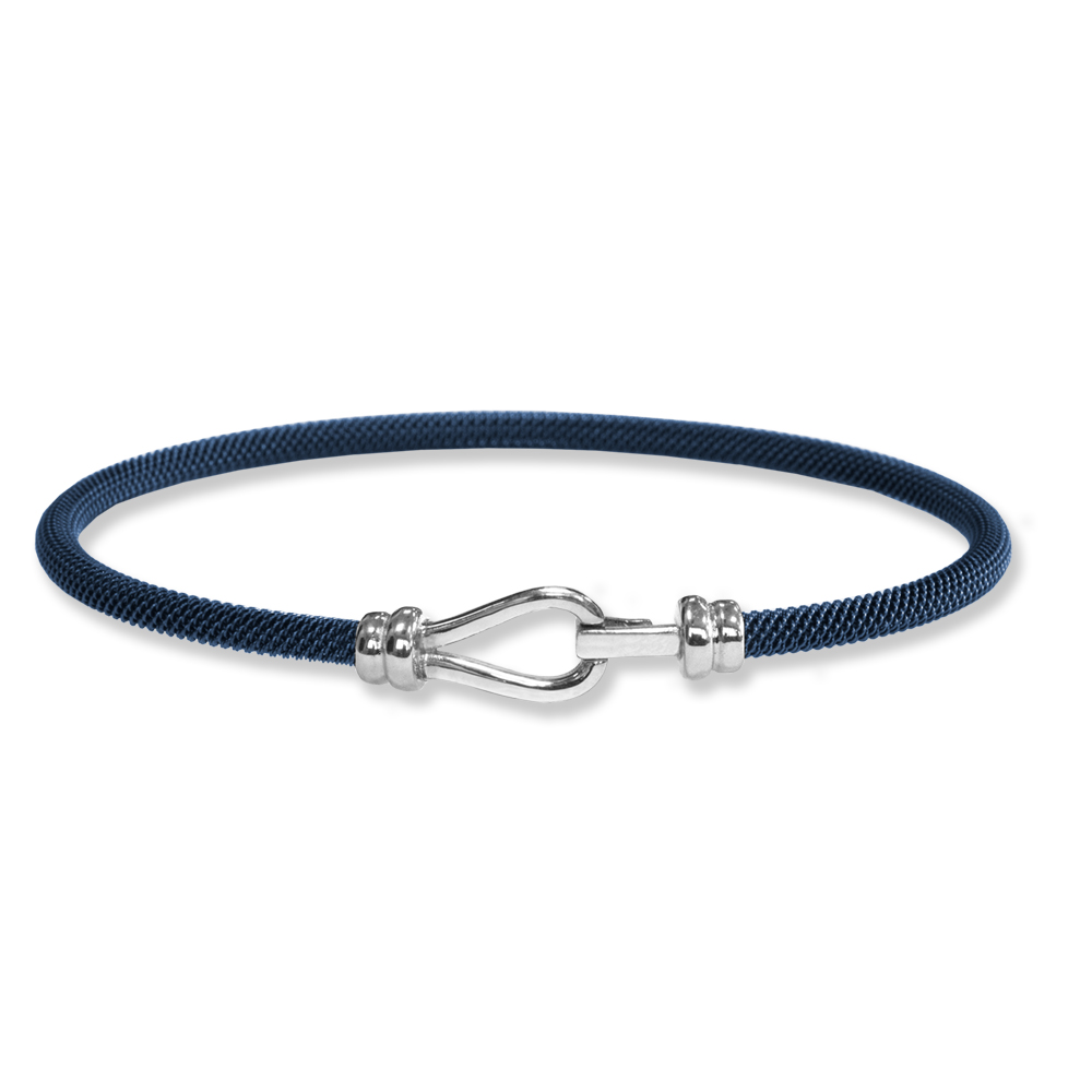 Bracciale Borsari Gioielli in acciaio e chiusura in oro 18KT