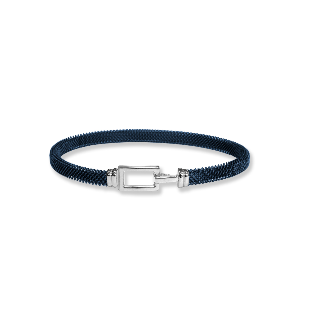 Bracciale Borsari Gioielli in acciaio e chiusura in oro 18KT