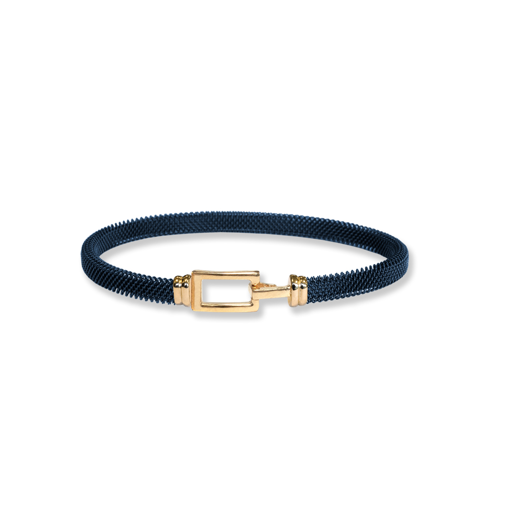 Bracciale Borsari Gioielli in acciaio e chiusura in oro 18KT