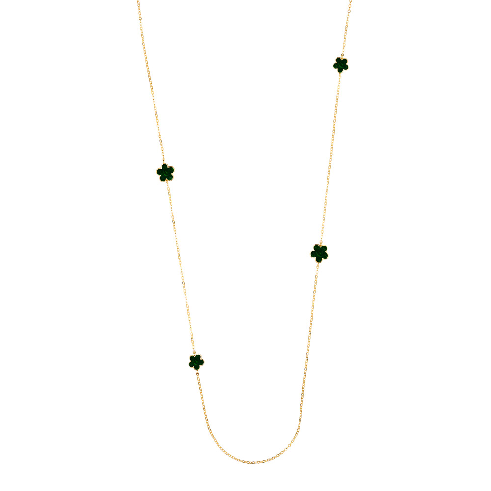 Collana Chanel Borsari Gioielli in argento 925% placcato oro giallo con smalti