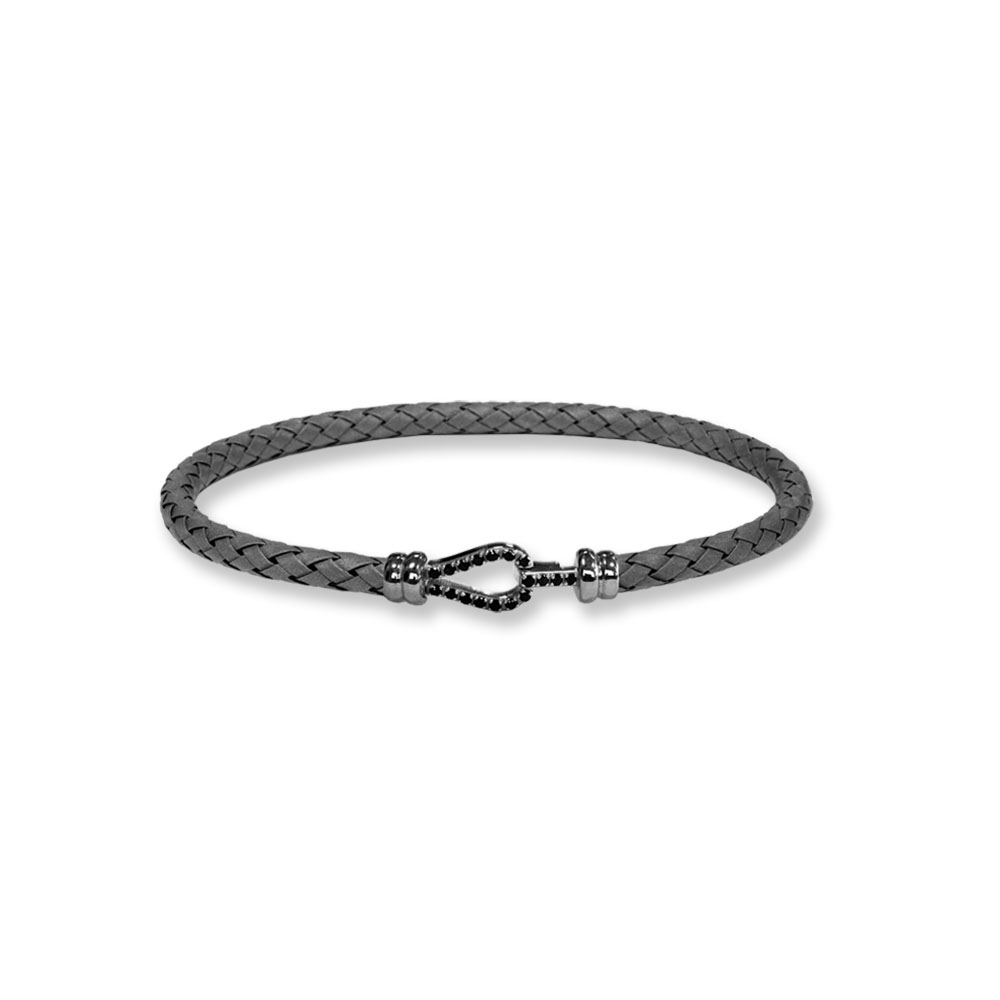 Bracciale Borsari Gioielli in titanio e chiusura in oro 18KT