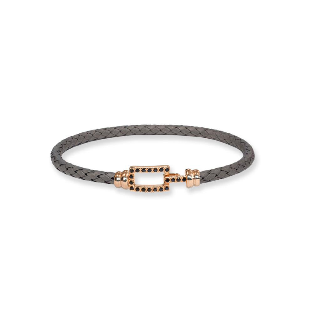 Bracciale Borsari Gioielli in titanio e chiusura in oro 18KT