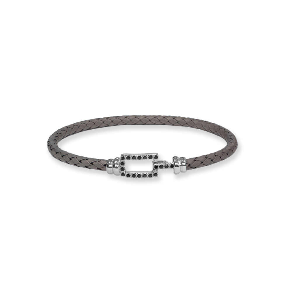 Bracciale Borsari Gioielli in titanio e chiusura in oro 18KT