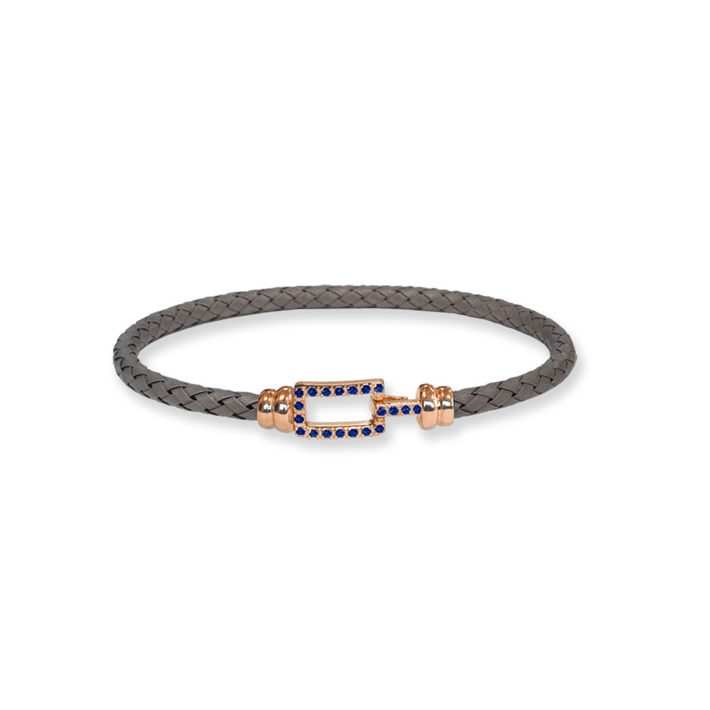 Bracciale Borsari Gioielli in titanio e chiusura in oro 18KT