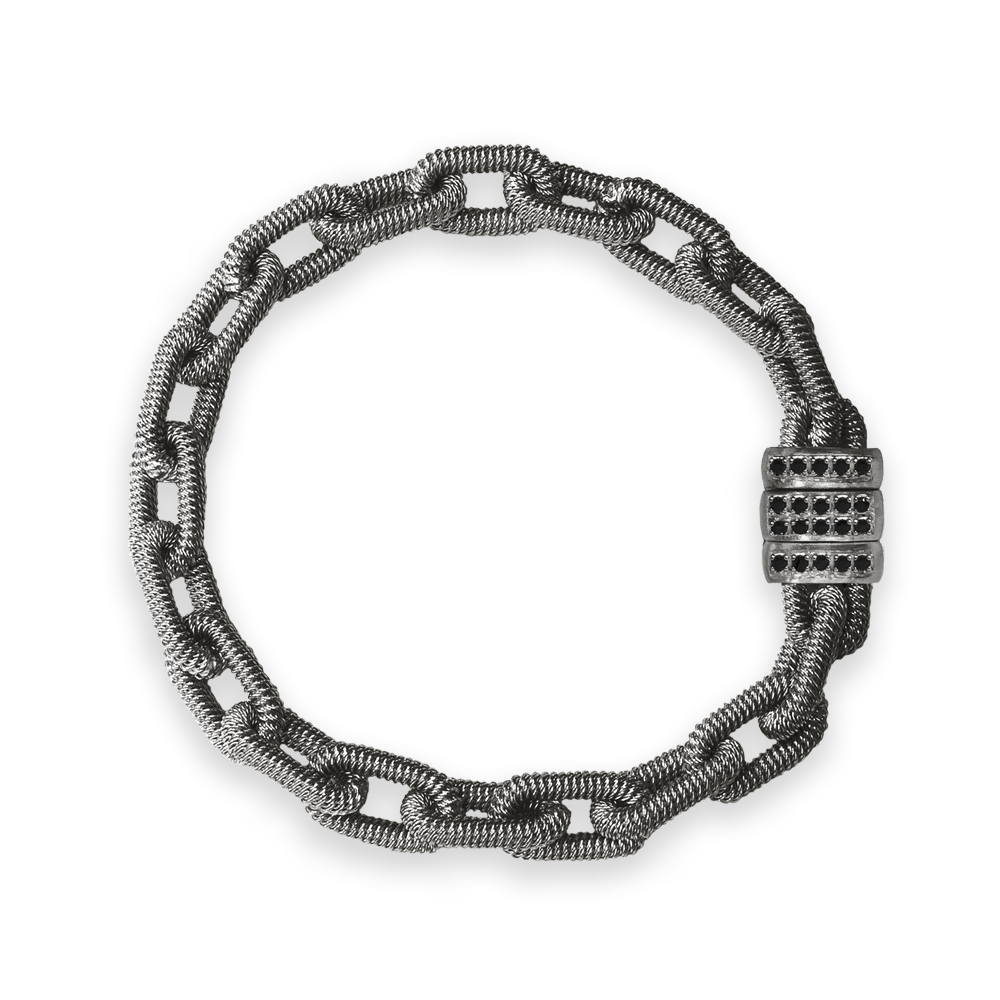 Bracciale "allungata" Borsari Gioielli  in argento 925%