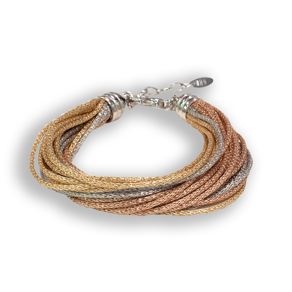 Bracciale Borsari Gioielli in filato metallico smaltato