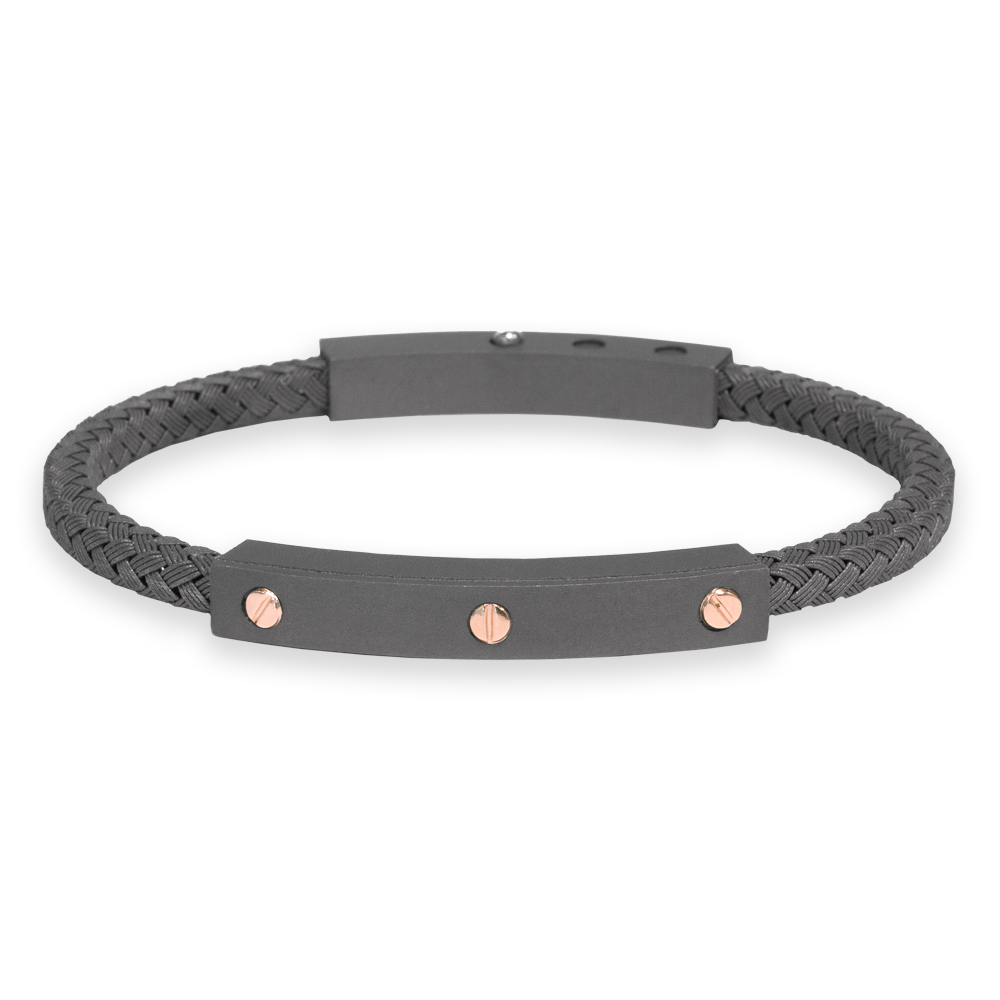 Bracciale Borsari Gioielli in titanio e oro