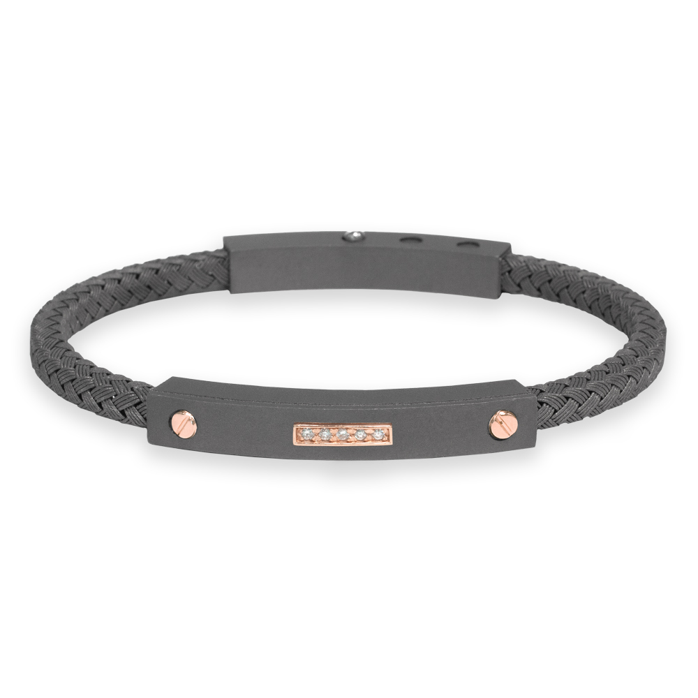 Bracciale Borsari Gioielli in titanio e oro