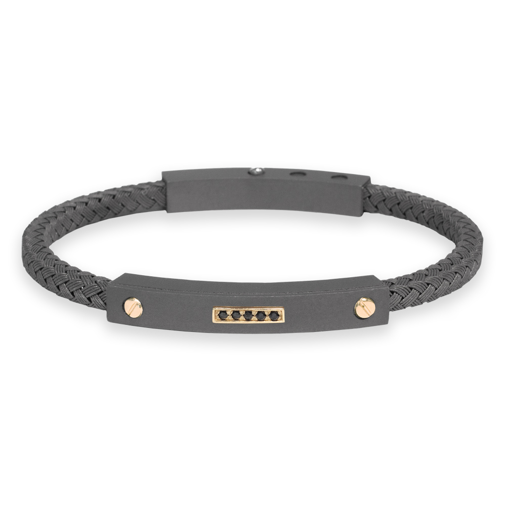 Bracciale Borsari Gioielli in titanio e oro