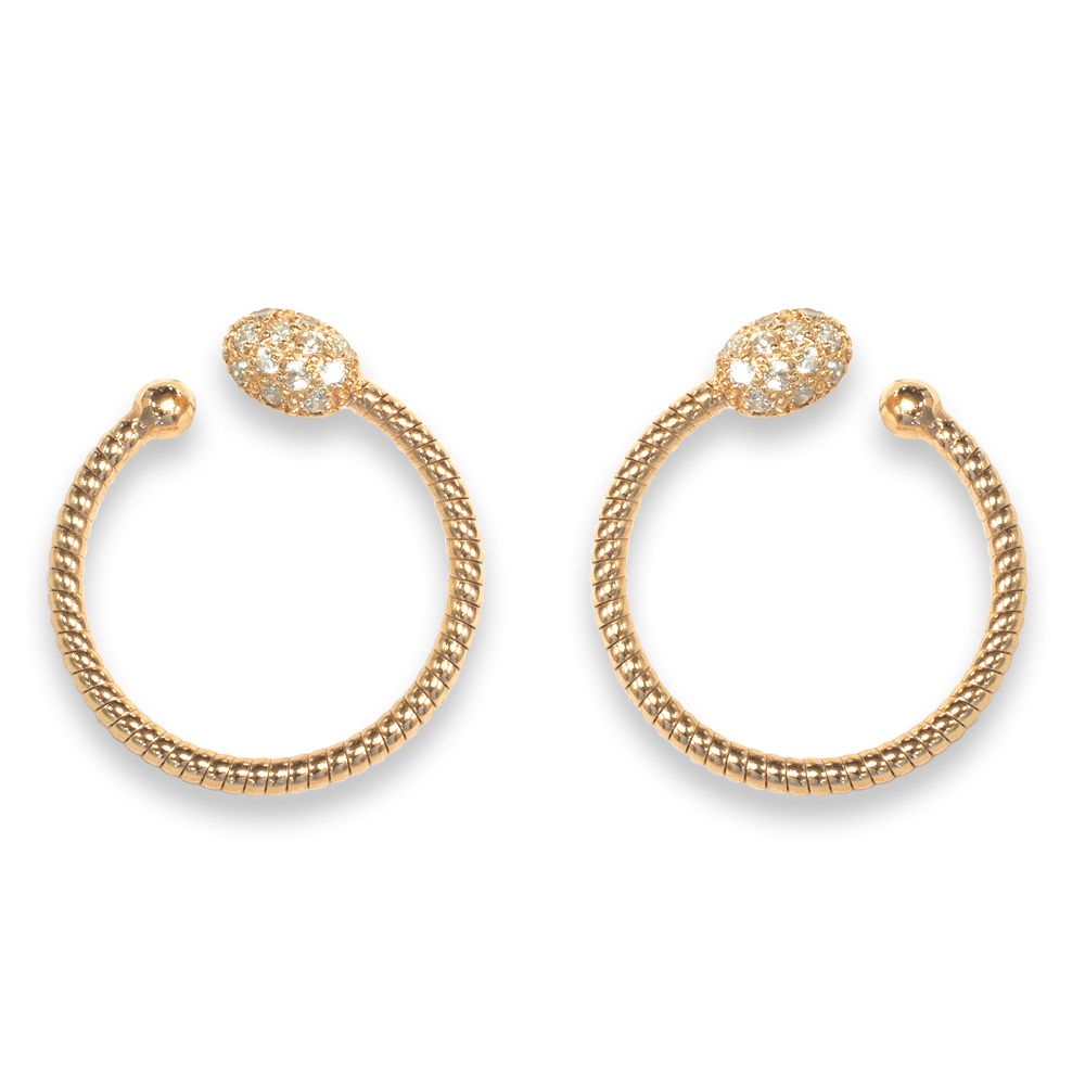 Orecchini Borsari Gioielli in argento 925% e cubic zirconia