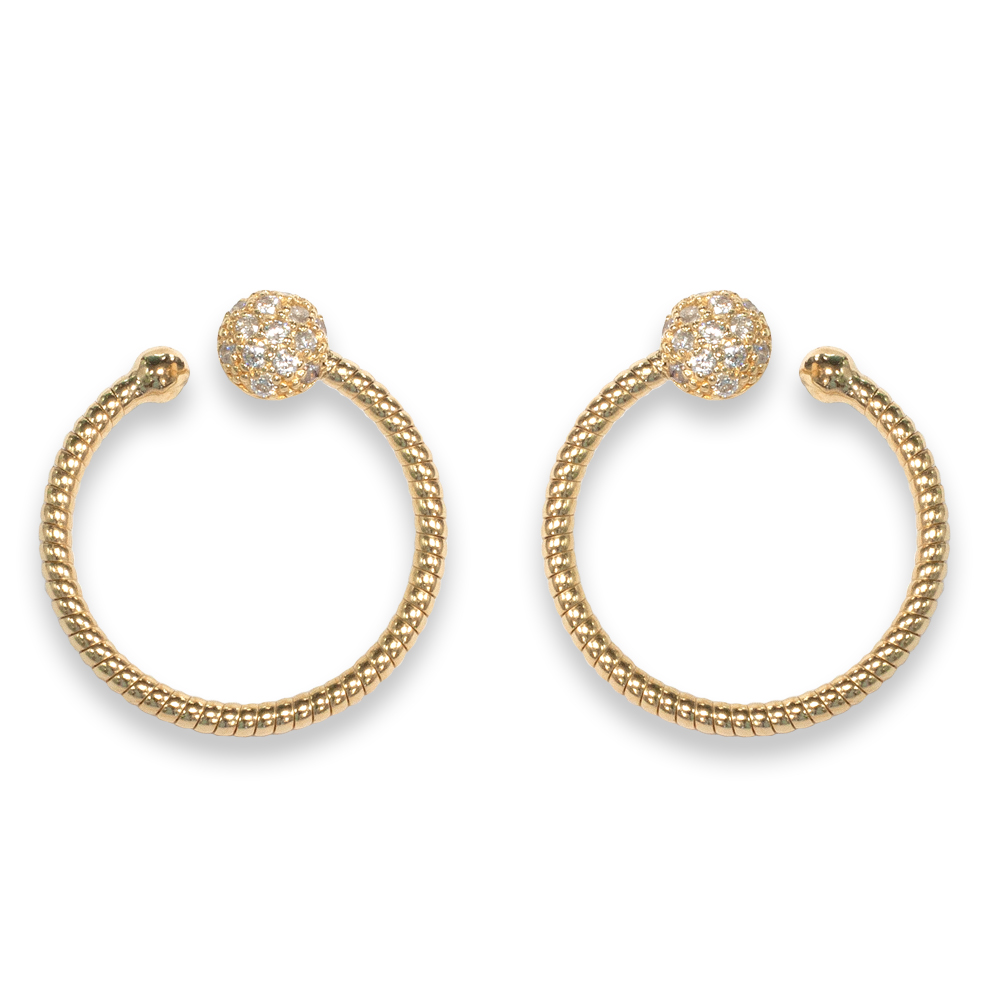 Orecchini Borsari Gioielli in argento 925% e cubic zirconia