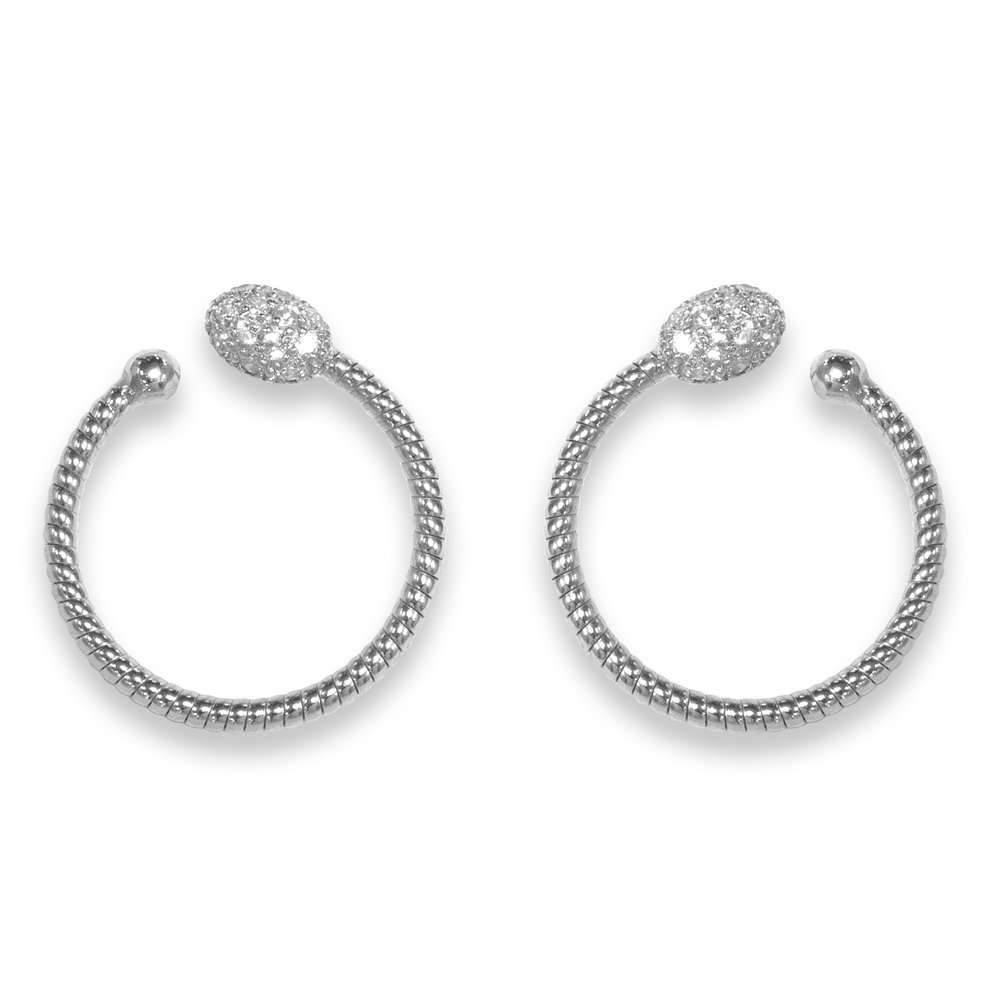 Orecchini Borsari Gioielli in argento 925% e cubic zirconia