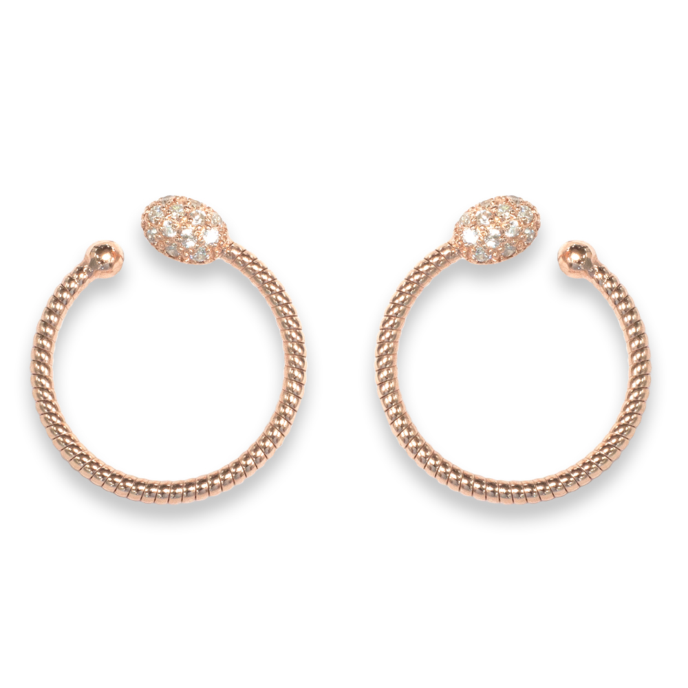 Orecchini Borsari Gioielli in argento 925% e cubic zirconia