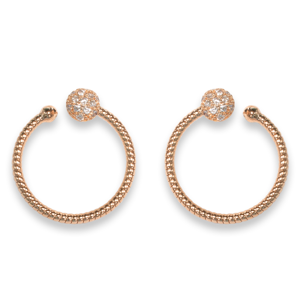 Orecchini Borsari Gioielli in argento 925% e cubic zirconia