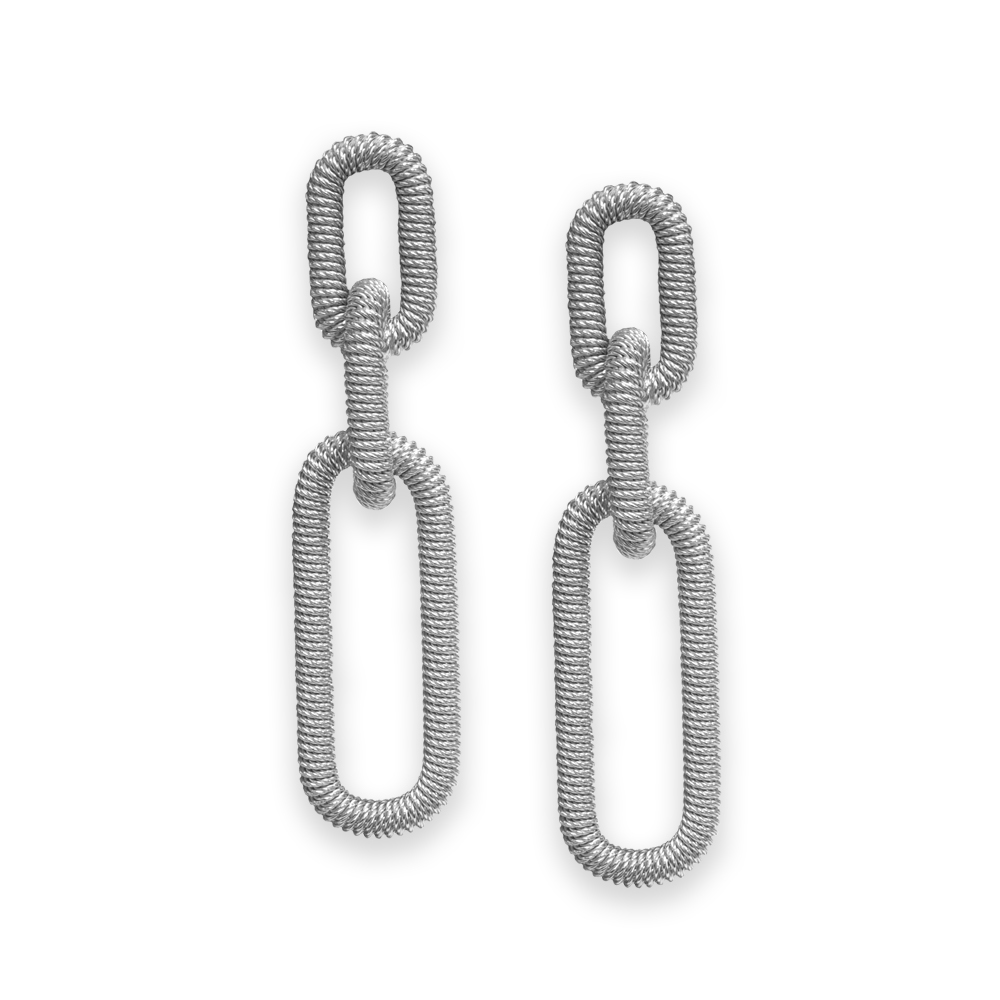 Orecchini "allungata" Borsari Gioielli in argento 925%