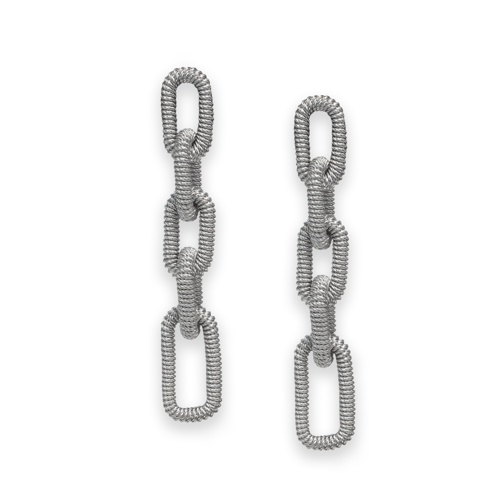 Orecchini "allungata" Borsari Gioielli in argento 925%