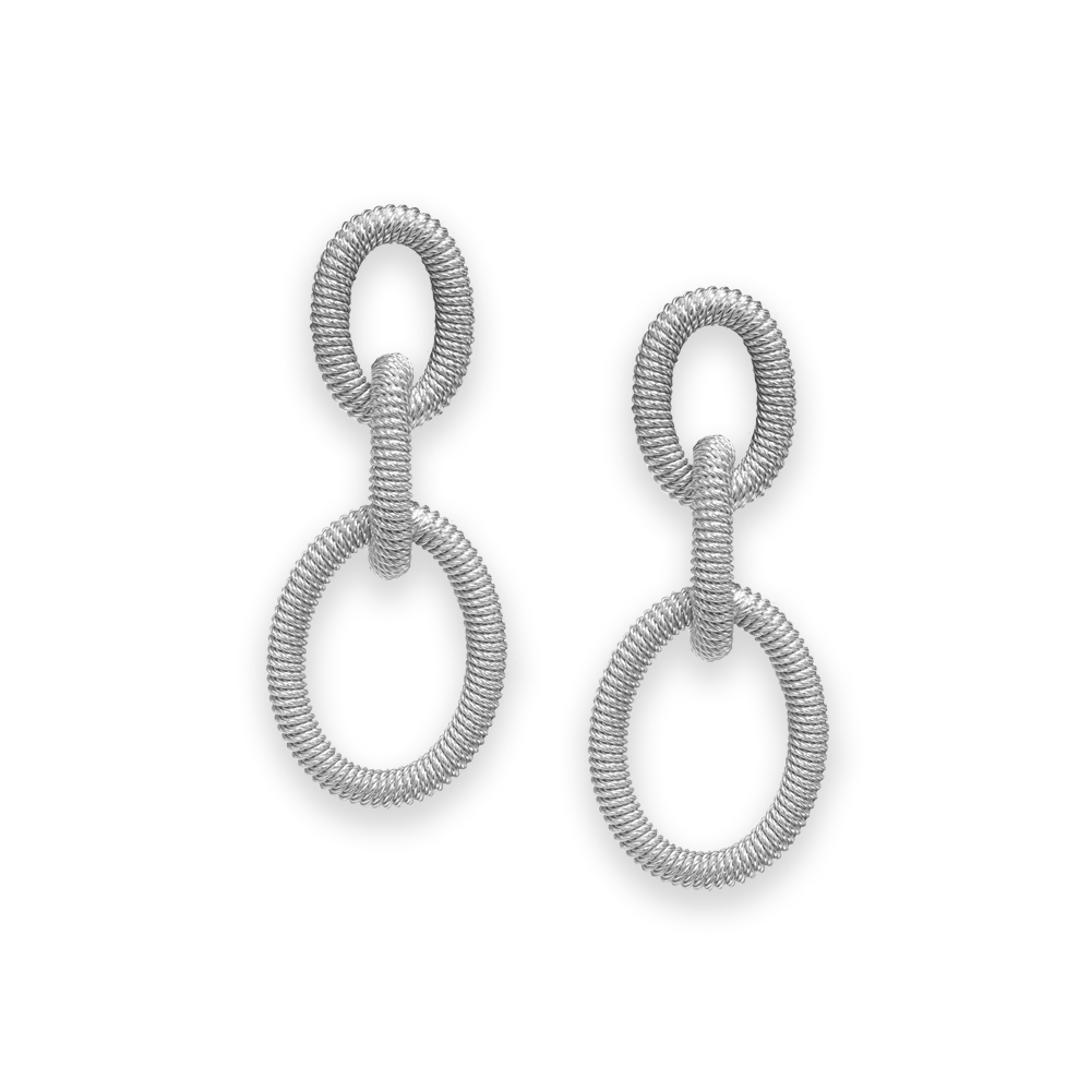 Orecchini "forzatina" Borsari Gioielli in argento 925%