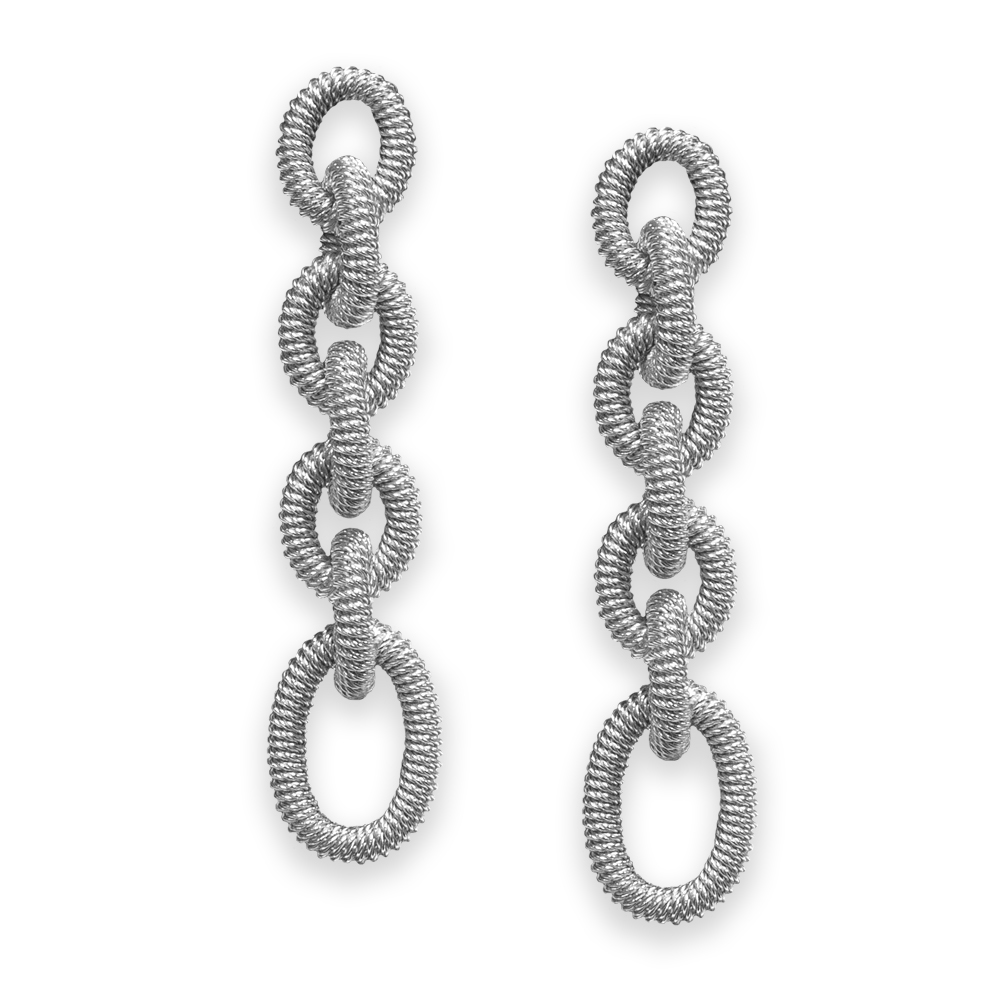 Orecchini "forzatina" Borsari Gioielli in argento 925%