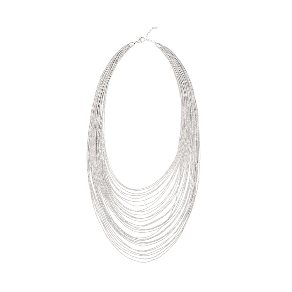 Collana scalare  Borsari Gioielli in filato metallico