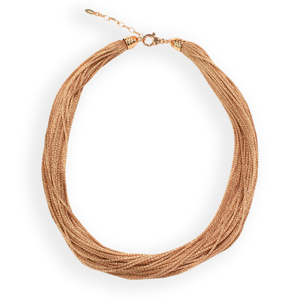 Collana girocollo  Borsari Gioielli in filato metallico