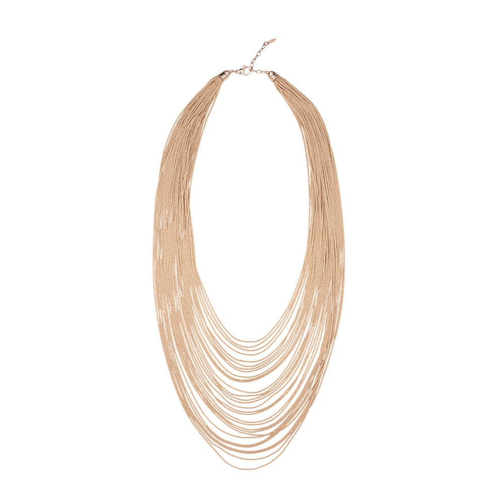 Collana scalare  Borsari Gioielli in filato metallico