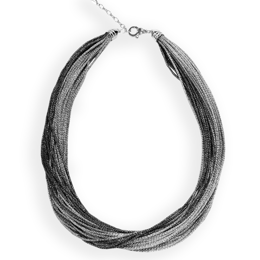 Collana girocollo  Borsari Gioielli in filato metallico