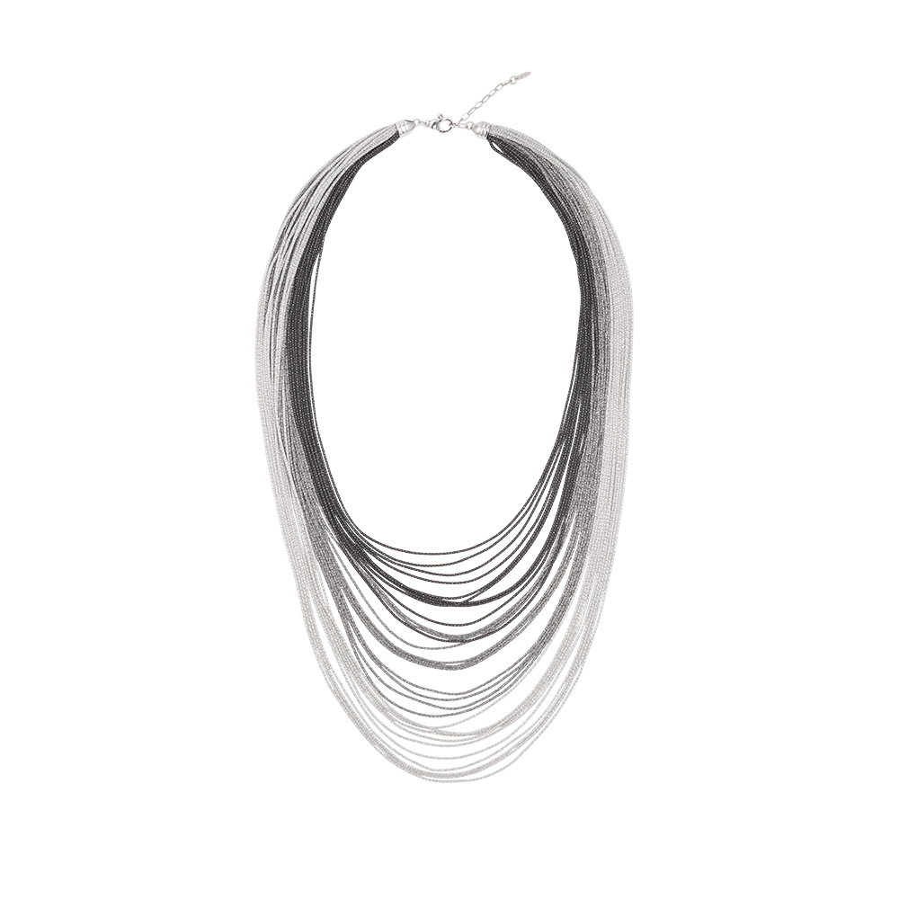 Collana scalare  Borsari Gioielli in filato metallico