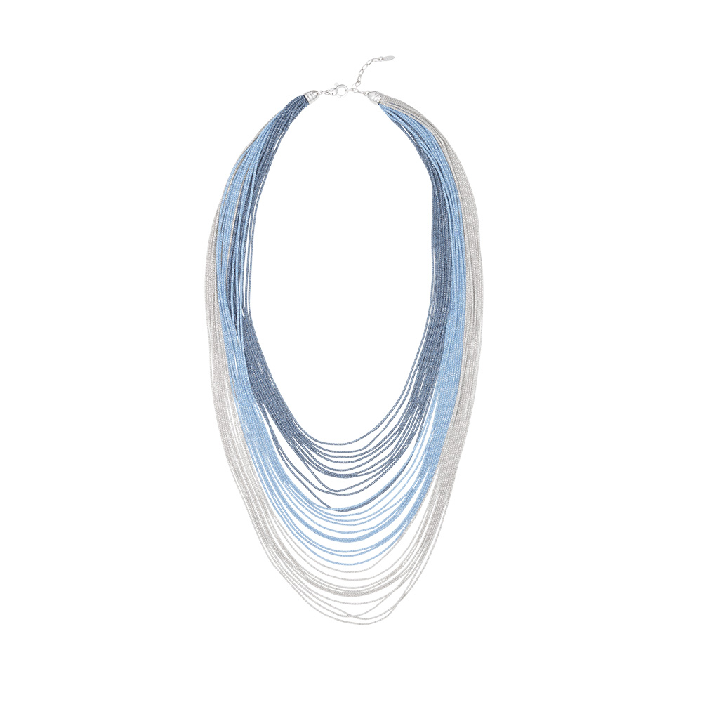 Collana scalare  Borsari Gioielli in filato metallico