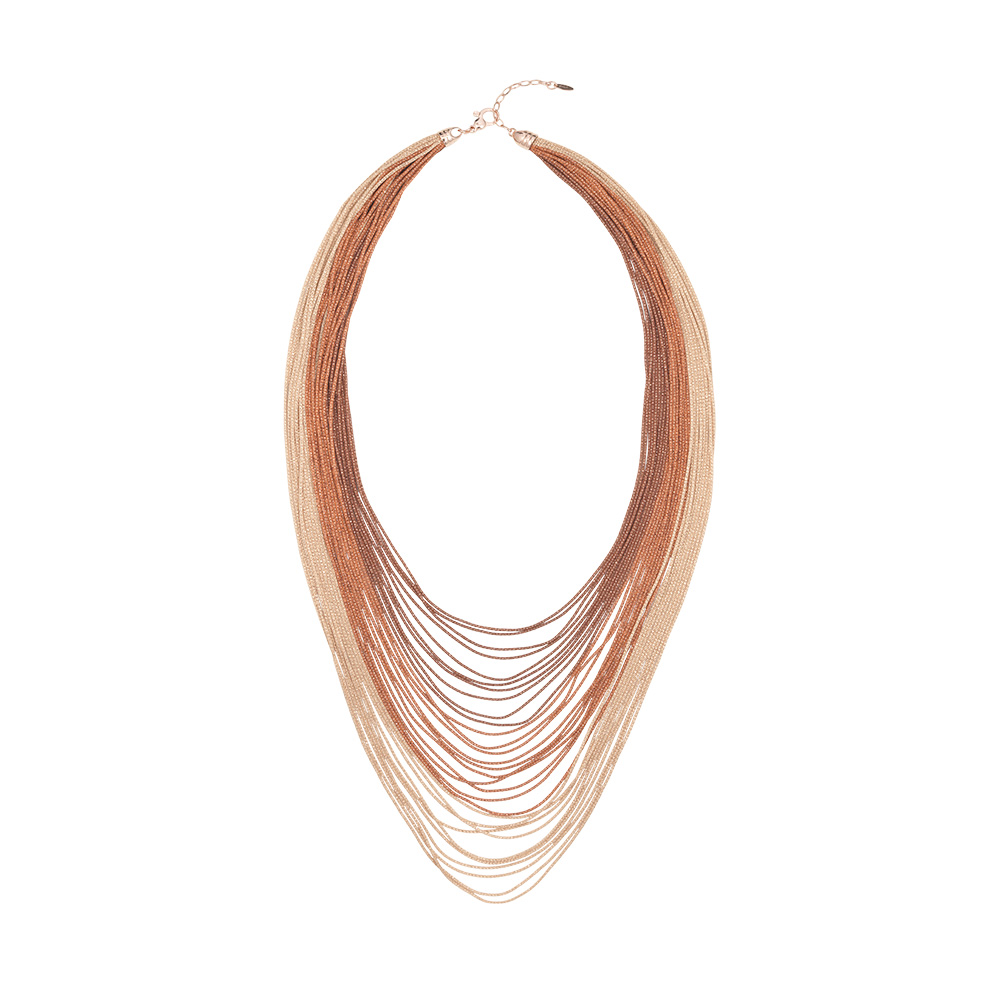 Collana scalare  Borsari Gioielli in filato metallico