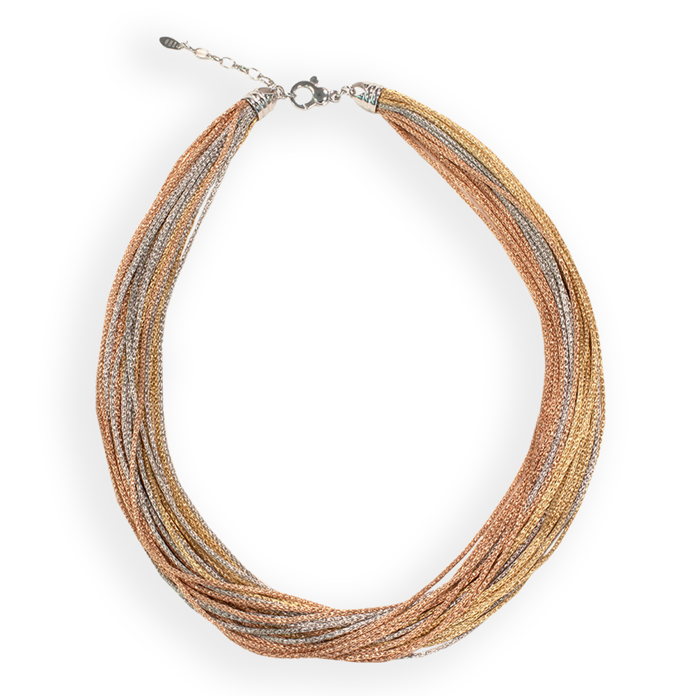 Collana girocollo  Borsari Gioielli in filato metallico