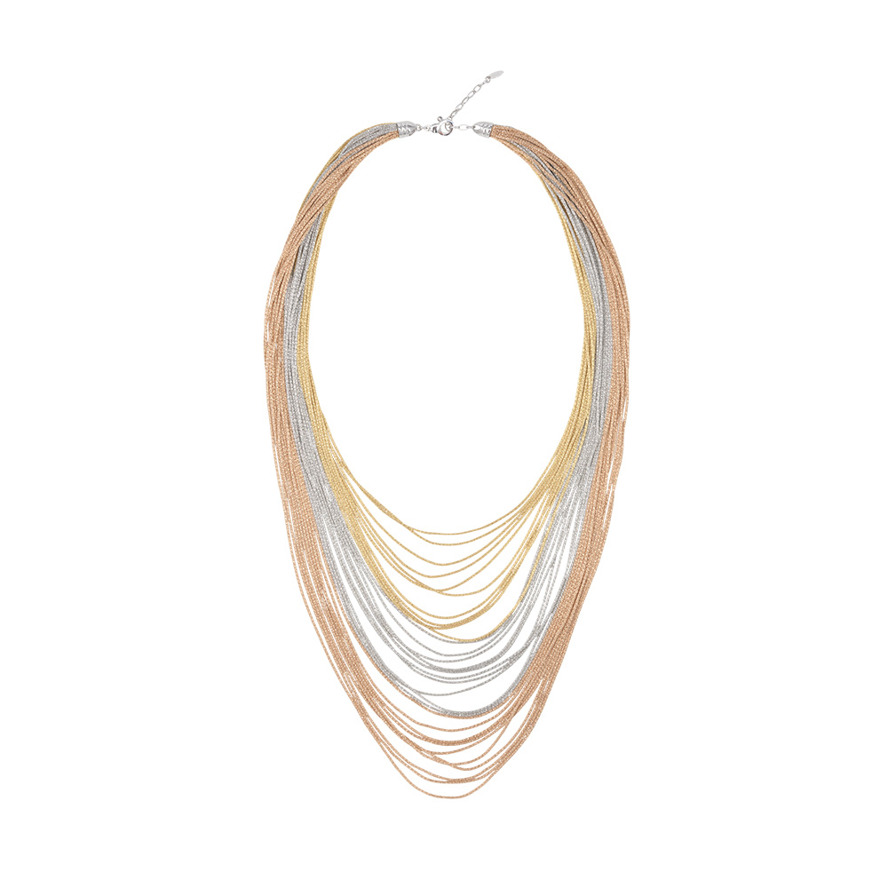 Collana scalare  Borsari Gioielli in filato metallico