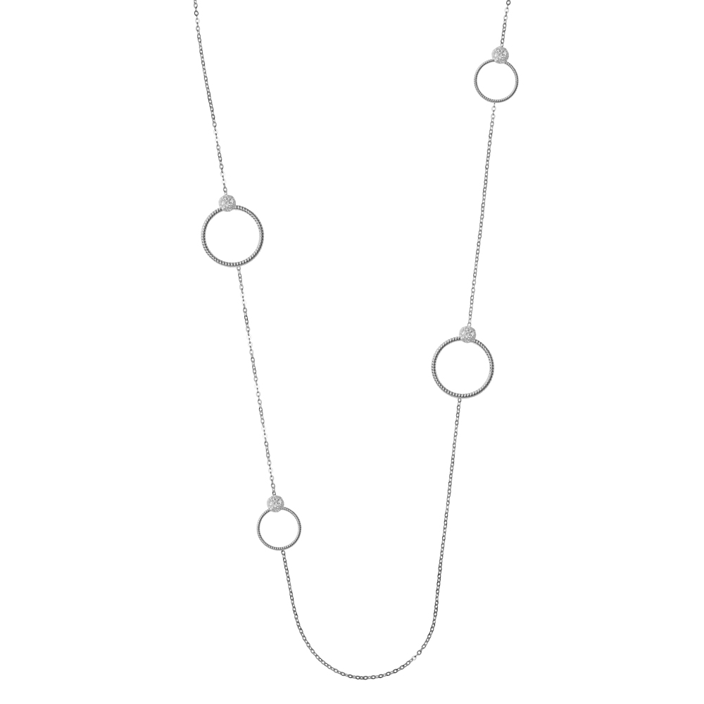 Collana Borsari Gioielli in argento 925% e zirconi